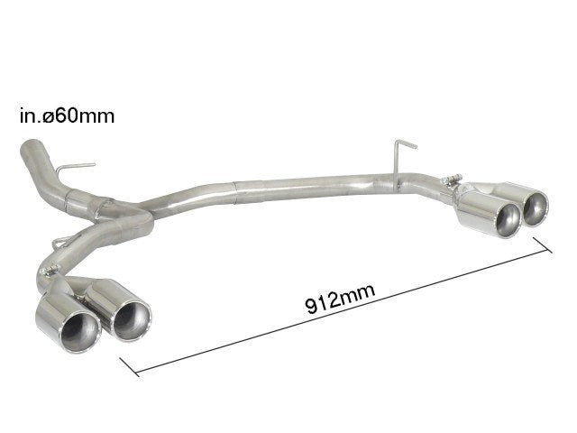 BMW 1 E81/E82/E87/E88 Rear Silencer Left/Right 50.0404.26