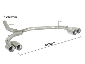 BMW 1 E81/E82/E87/E88 Rear Silencer Left/Right 50.0404.26