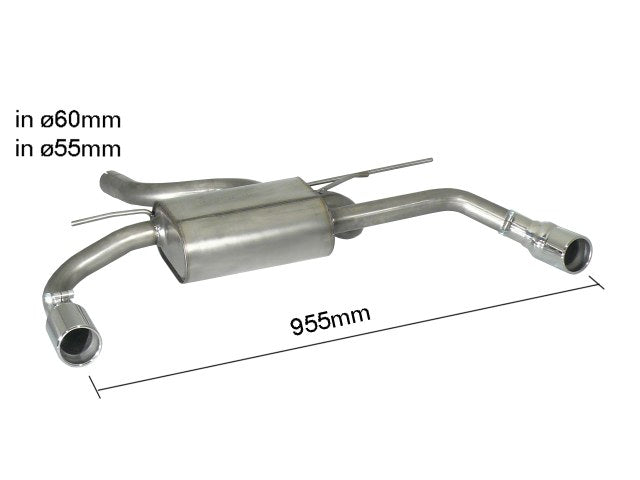 BMW 3/4 F30-F36 Rear Silencer Left/Right 50.0462.04