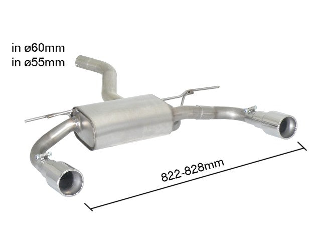 BMW 3 F30/F31/F34/F35 Rear Silencer Left/Right 50.0881.05