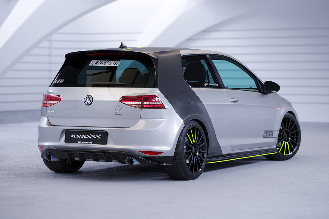 VW Golf 7 Basis/GTI/GTD/GTE/e-Golf Rear Diffuser HA266-G