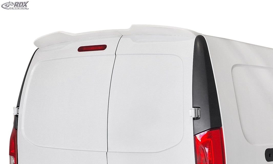 RDX Roof Spoiler for MERCEDES Citan (W415 / X / 2012+) & NISSAN NV250 (W / 2019+) & RENAULT Kangoo (W / 2013+) with 2 Rear Doors / Wing Doors
