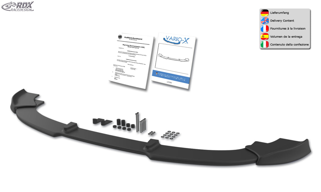 RDX Front Spoiler VARIO-X for BMW 5-series E60 / E61 -2006 Front Lip Splitter