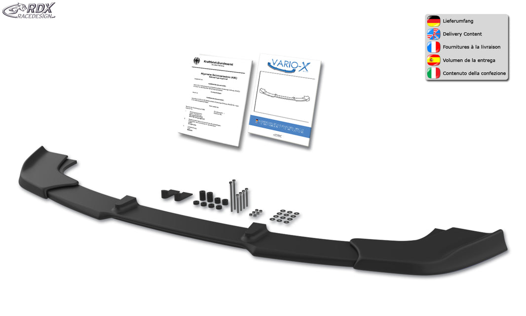 RDX Front Spoiler VARIO-X for VW Golf 4 R32 1998-2005 Front Lip Splitter