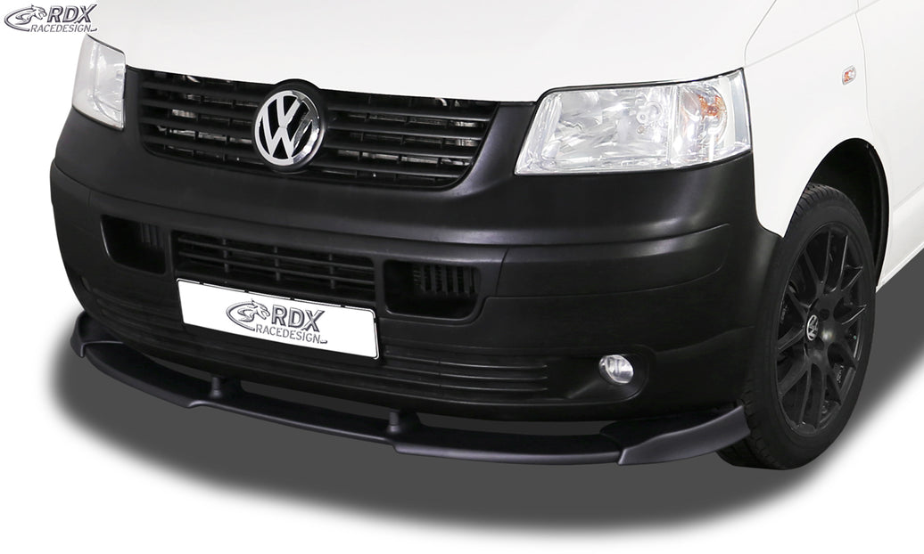 RDX Front Spoiler VARIO-X for VW T5 -2009 (for unpainted bumper, like Transporter, ���) Front Lip Splitter
