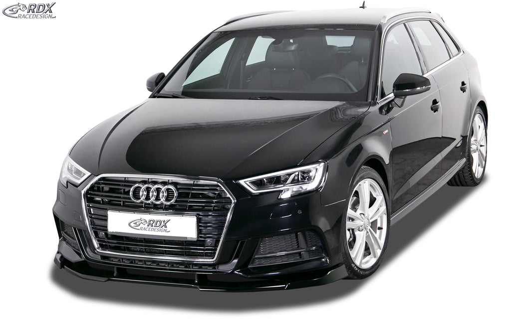 RDX Front Spoiler VARIO-X for AUDI A3 8V, 8VA Sportback, 8VS Sedan, 8V7 Convertible S-Line & S3 (Facelift 2016+) Front Lip Splitter