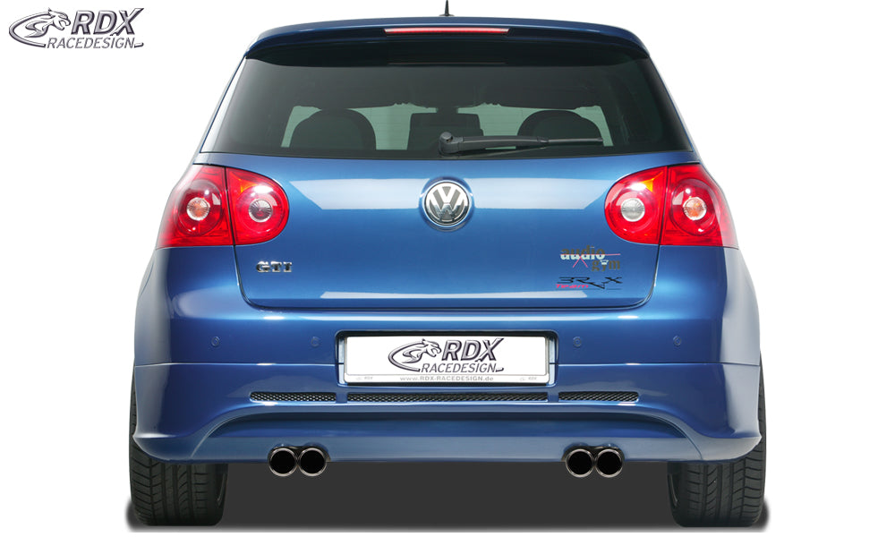 RDX Rear Bumper Extension for VW Golf 5 "GTI/R-Five" with exhaust hole left & right