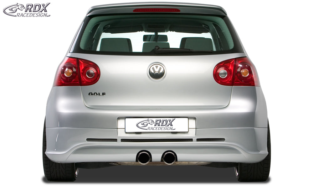 RDX Rear Bumper Extension for VW Golf 5 "GTI/R-Five" with exhaust hole for R32-Exhaust