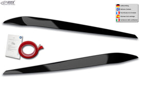 RDX Headlight Covers for VW Touran 5T (2015+ only for LED-Headlights) black highgloss Light Brows