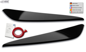 RDX Headlight Covers for BMW 1-series F40 F1H black highgloss Light Brows