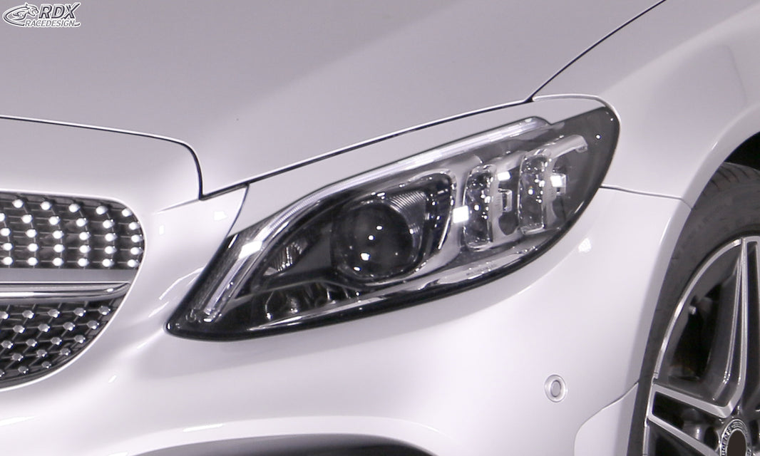 RDX Headlight Covers for MERCEDES C-Class W205, S205, C205 (2014+) Light Brows