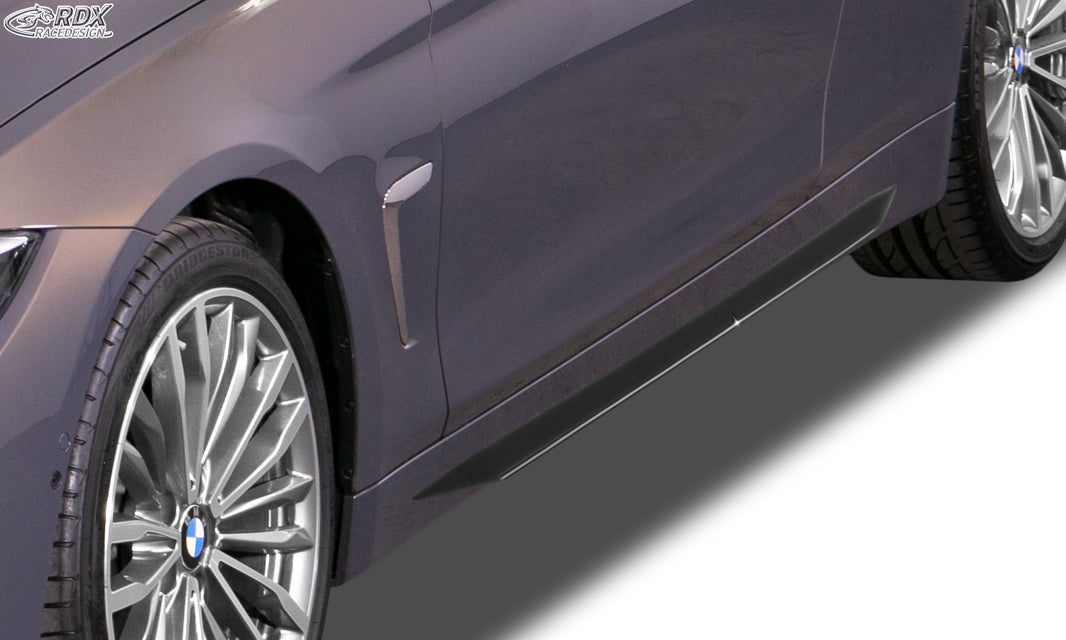 RDX Sideskirts for BMW 4-series F32 / F33 / F36 (-2017 & 2017+) "Slim"