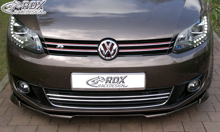 RDX Front Spoiler VARIO-X for VW Touran 1T1 Facelift (2010-2015) / Caddy 2K (2010-2015) Front Lip Splitter