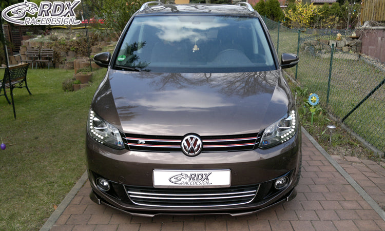RDX Front Spoiler VARIO-X for VW Touran 1T1 Facelift (2010-2015) / Caddy 2K (2010-2015) Front Lip Splitter