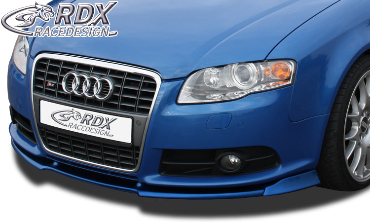 RDX Front Spoiler VARIO-X for AUDI A4 B7 8H convertible 2005+ / S4 convertible 2005+ (S-Line- and S4-Frontbumper) Front Lip Splitter
