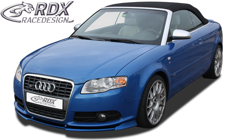 RDX Front Spoiler VARIO-X for AUDI A4 B7 8H convertible 2005+ / S4 convertible 2005+ (S-Line- and S4-Frontbumper) Front Lip Splitter