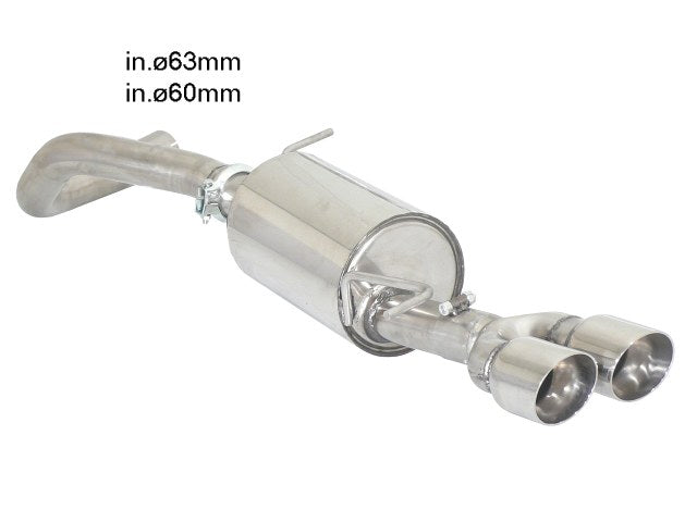 VW Polo 5 6R Rear Silencer 50.0459.58