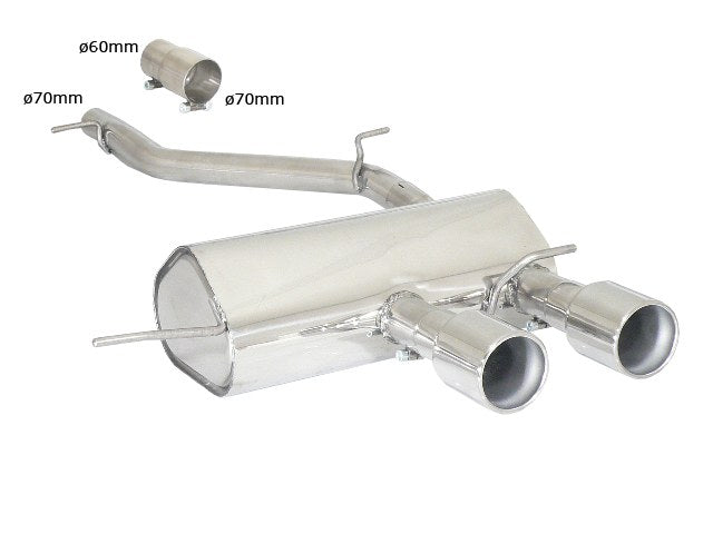 VW Golf 6 1K Rear Silencer 50.0303.06