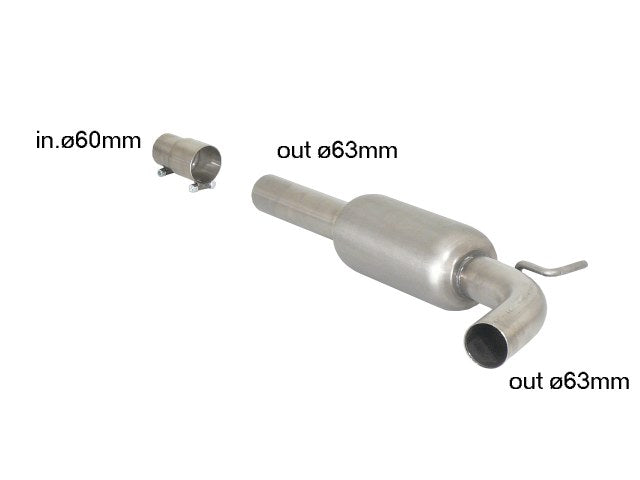VW Polo 5 6R Rear Silencer 57.0084.00