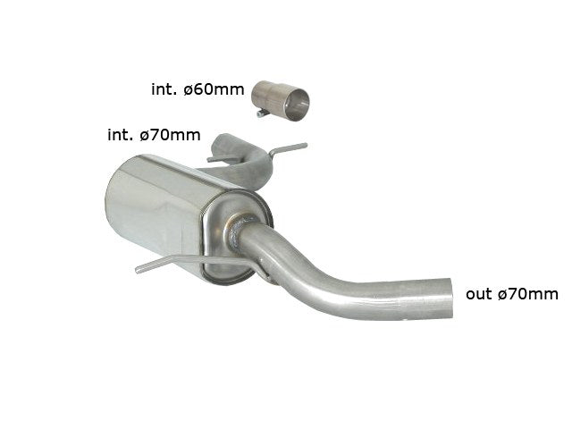 VW Golf 6 1K Rear Silencer 57.0073.00