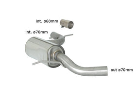 VW Golf 6 1K Rear Silencer 57.0073.00