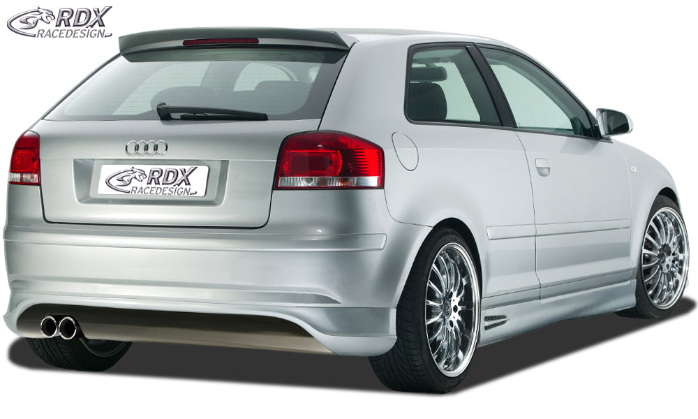 RDX Rear Bumper Extension for AUDI A3-8P -2008 "SingleFrame"