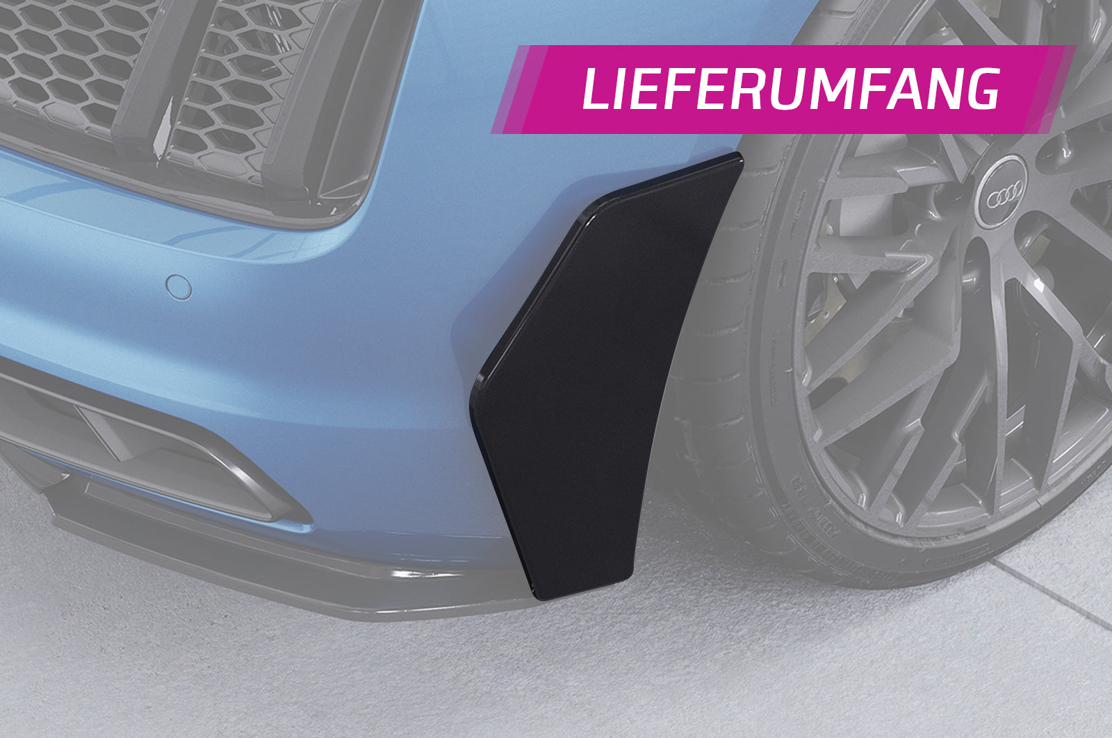 Audi R8 4S Facelift Rear Side Blade Set BL001