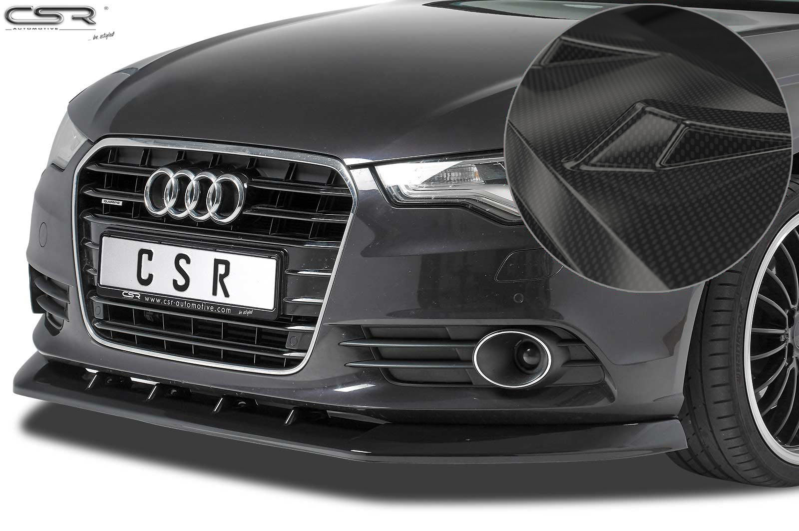 Audi A6 C7 Front Splitter CSL325-G