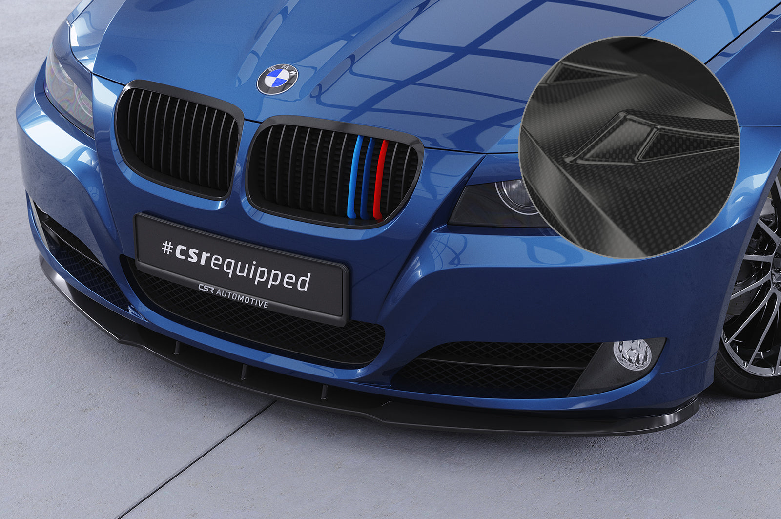 BMW 3 E90/E91 LCI Front Splitter CSL327-G