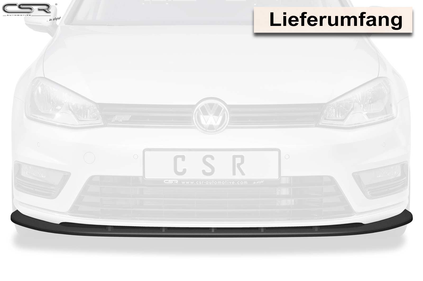 VW Golf 7 R-Line Front Splitter CSL333-G