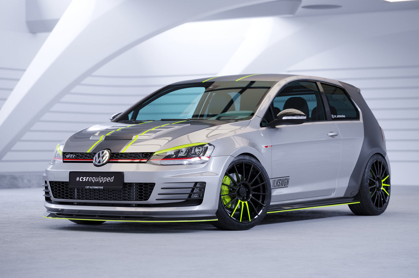 VW Golf 7 GTI/GTD Front Splitter CSL338-G