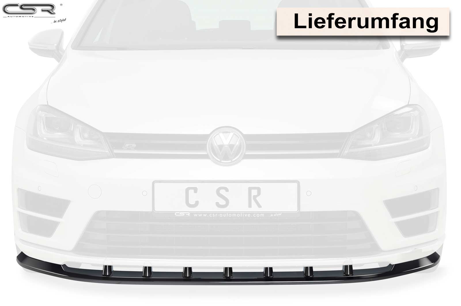 VW Golf 7 R Front Splitter CSL340-G