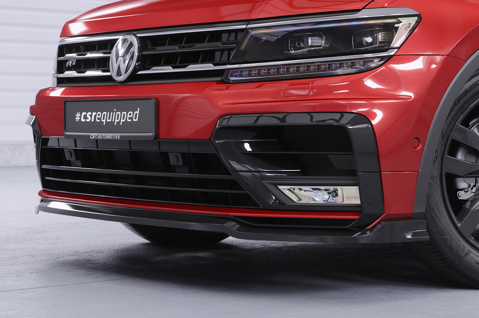VW Tiguan II AD1 R-Line Front Splitter CSL367-G