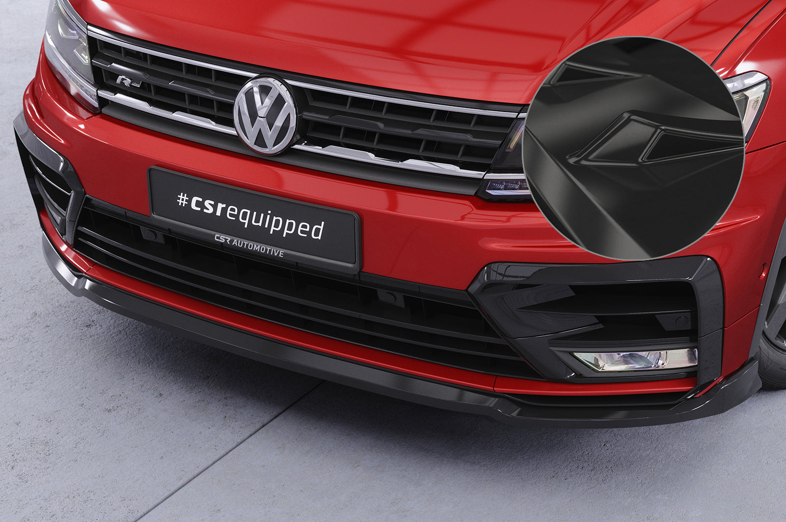 VW Tiguan II AD1 R-Line Front Splitter CSL367-G