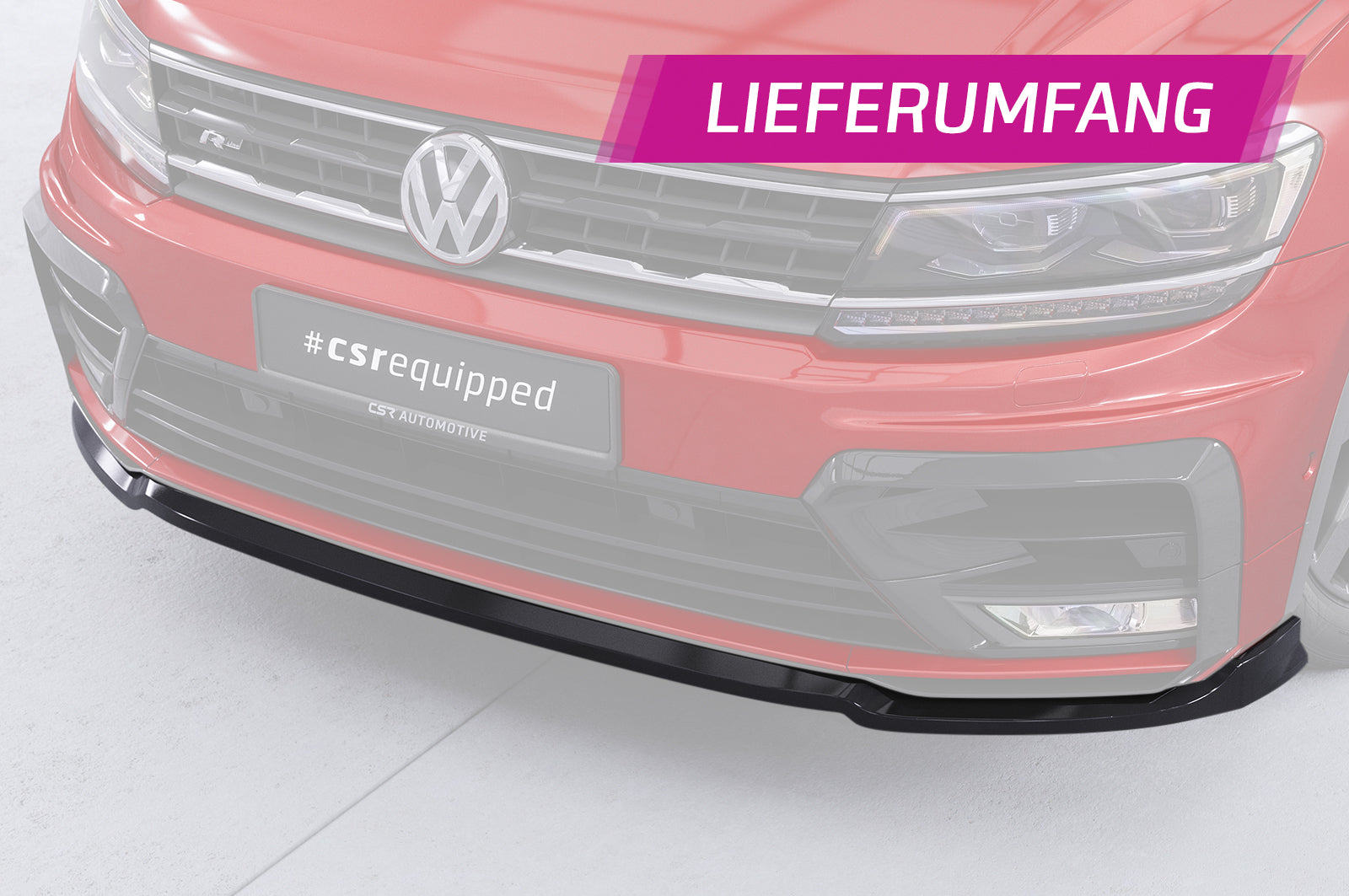 VW Tiguan II AD1 R-Line Front Splitter CSL367-G