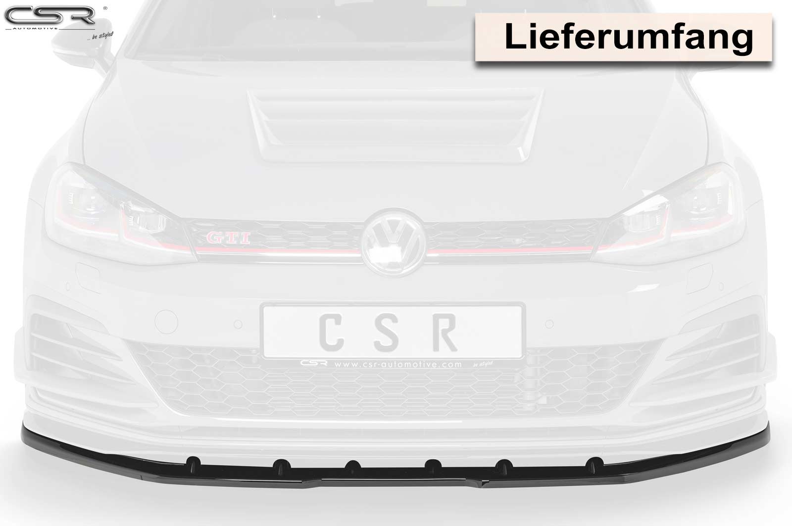VW Golf 7 GTI TCR Front Splitter CSL368-G