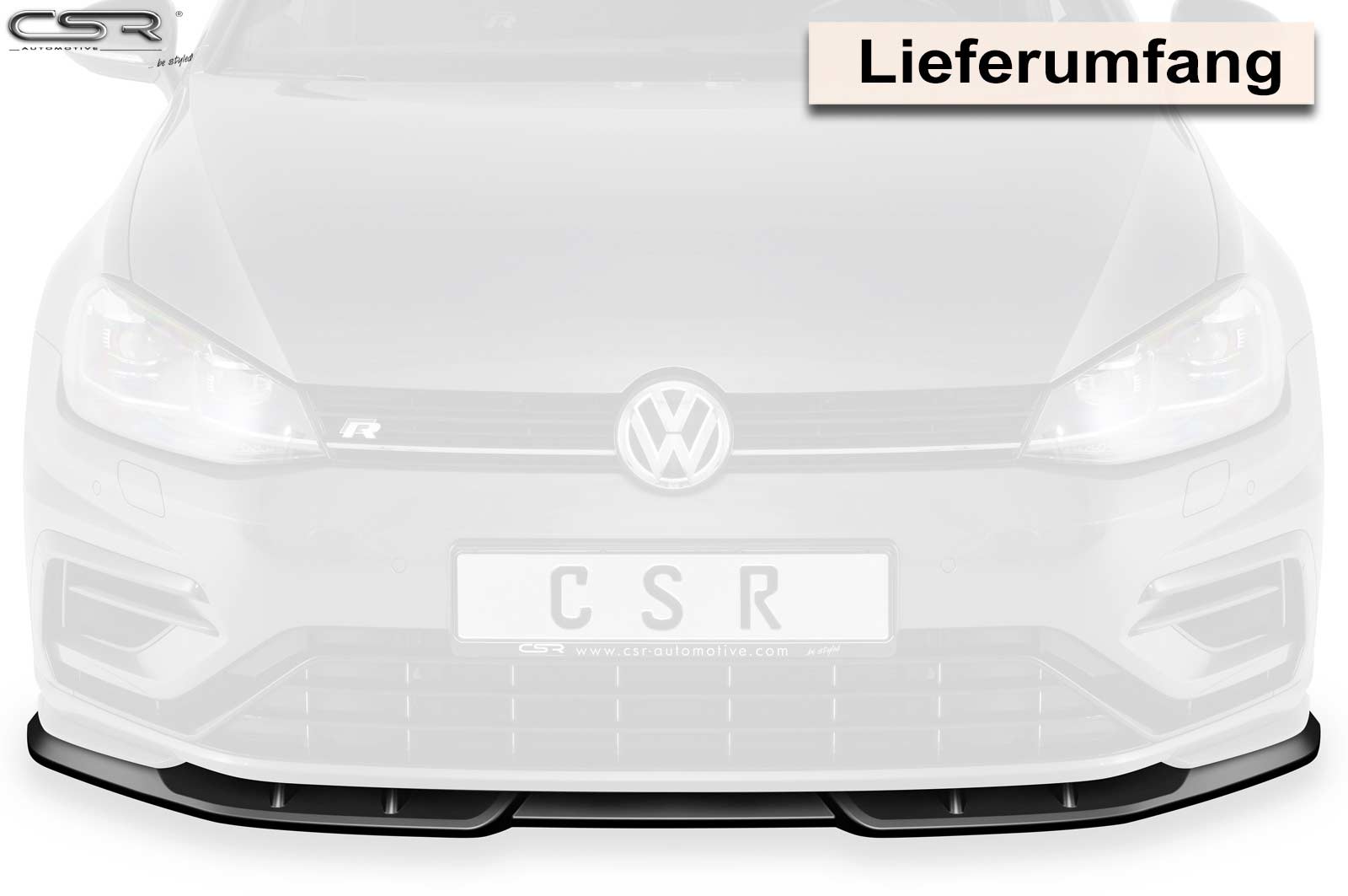 VW Golf 7 R Front Splitter CSL373-G