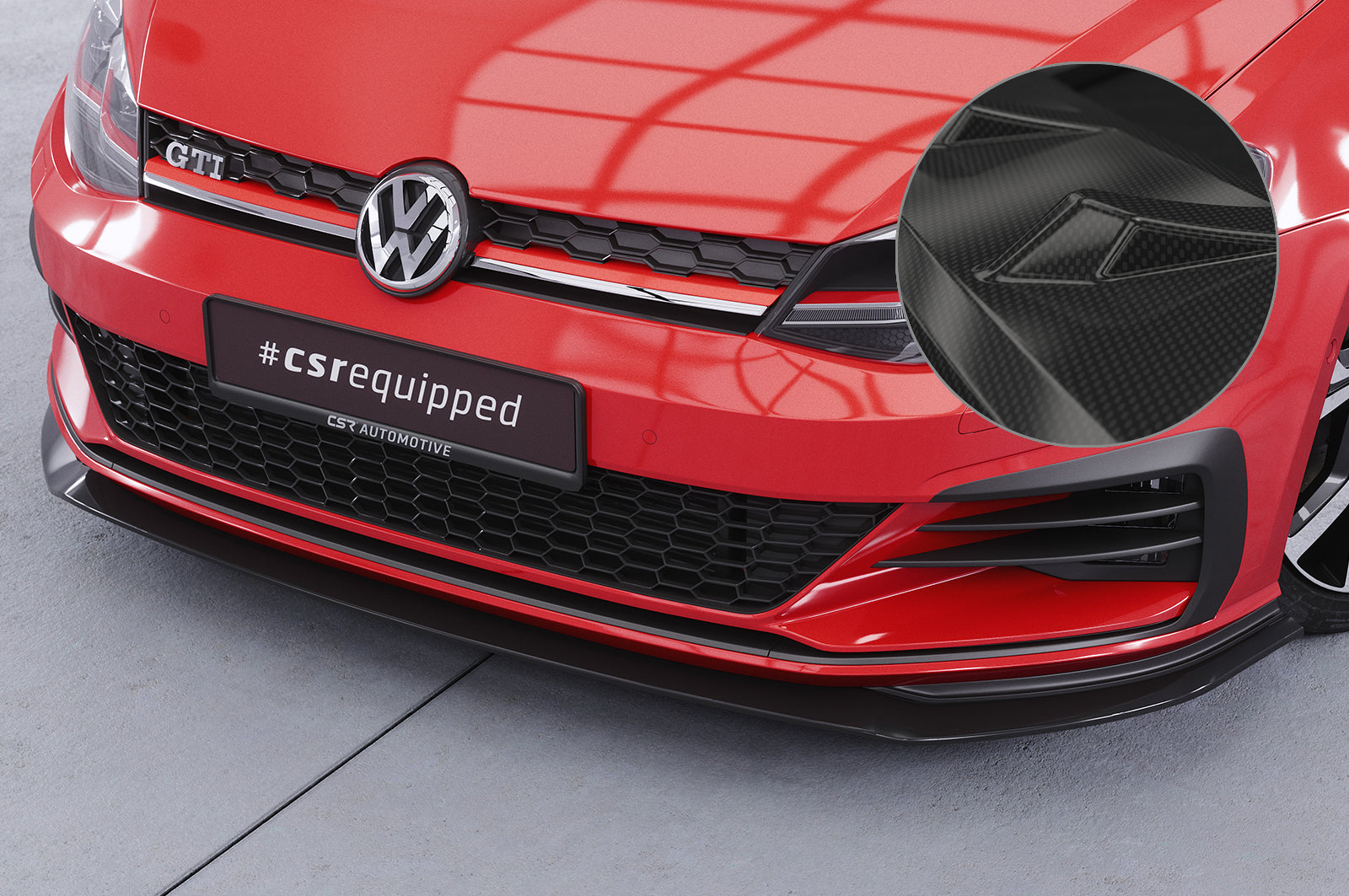 VW Golf 7 GTI/GTD Front Splitter CSL380-G