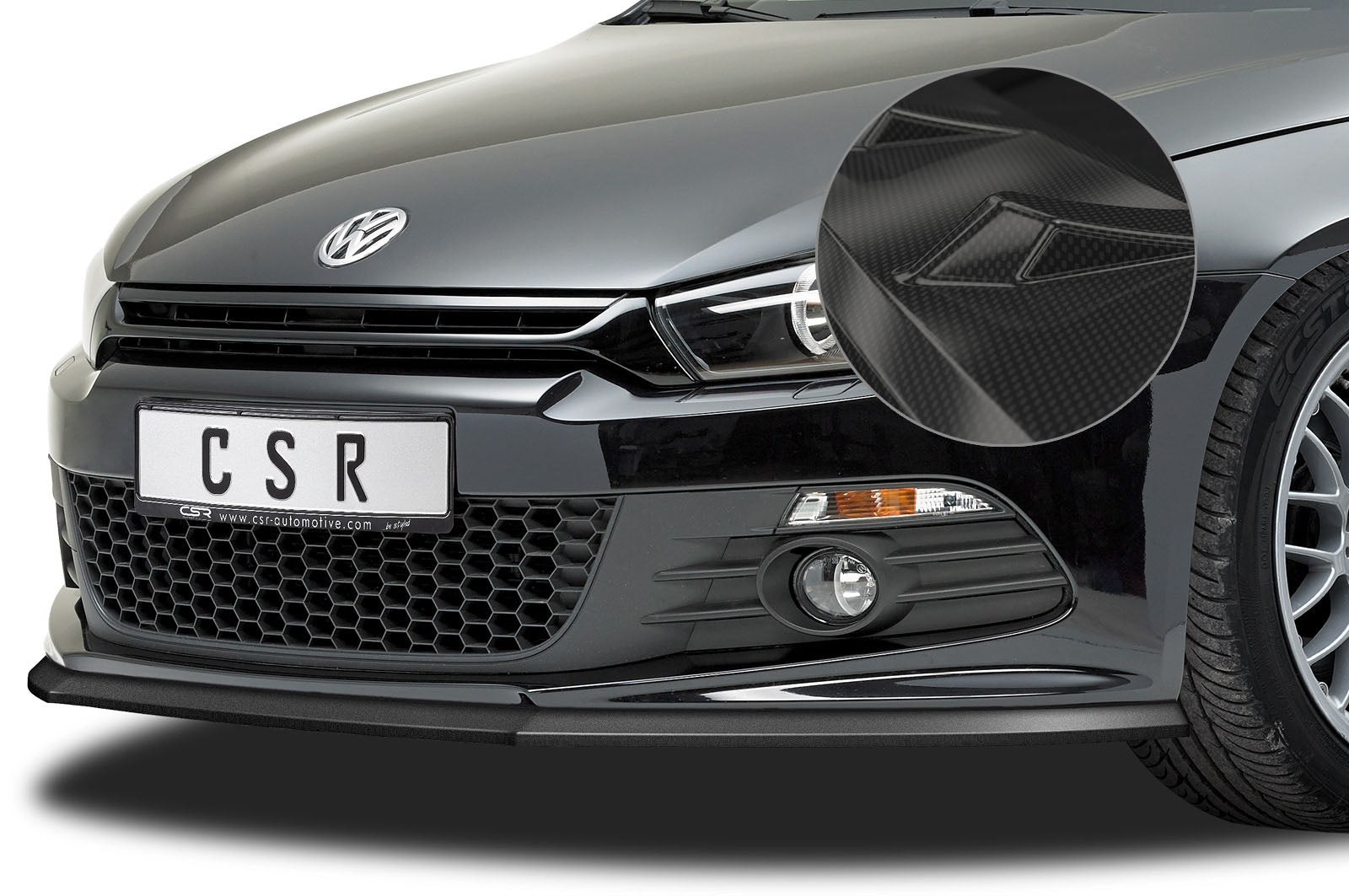 VW Scirocco III R-Line Front Splitter CSL385-G