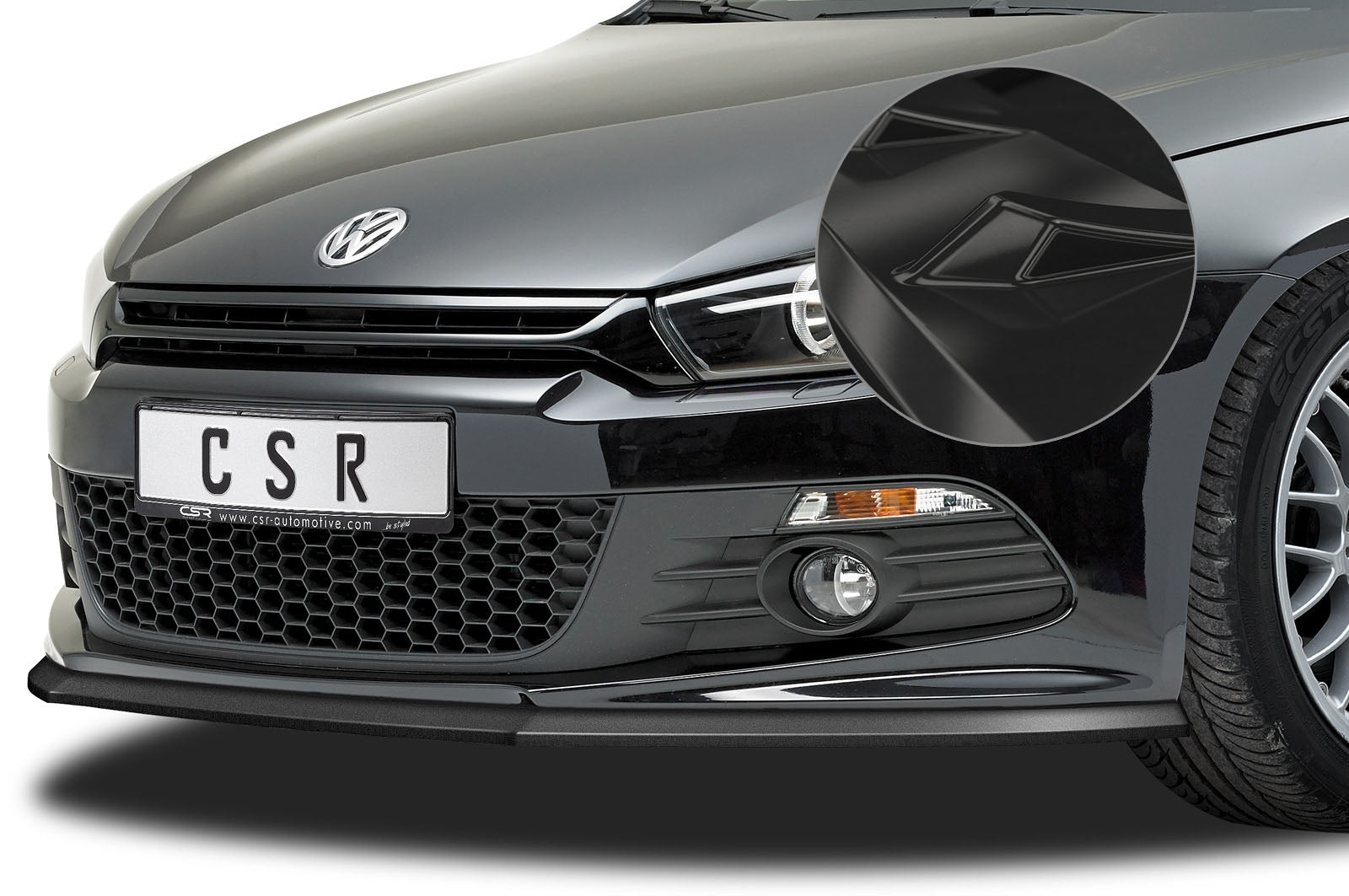 VW Scirocco III R-Line Front Splitter CSL385-G
