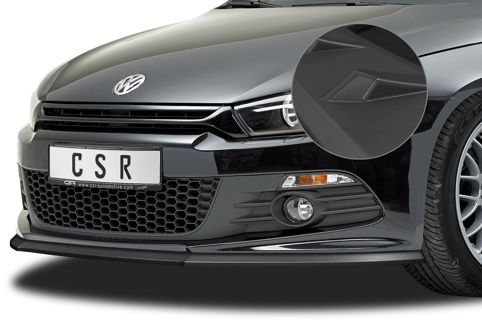 VW Scirocco III R-Line Front Splitter CSL385-G