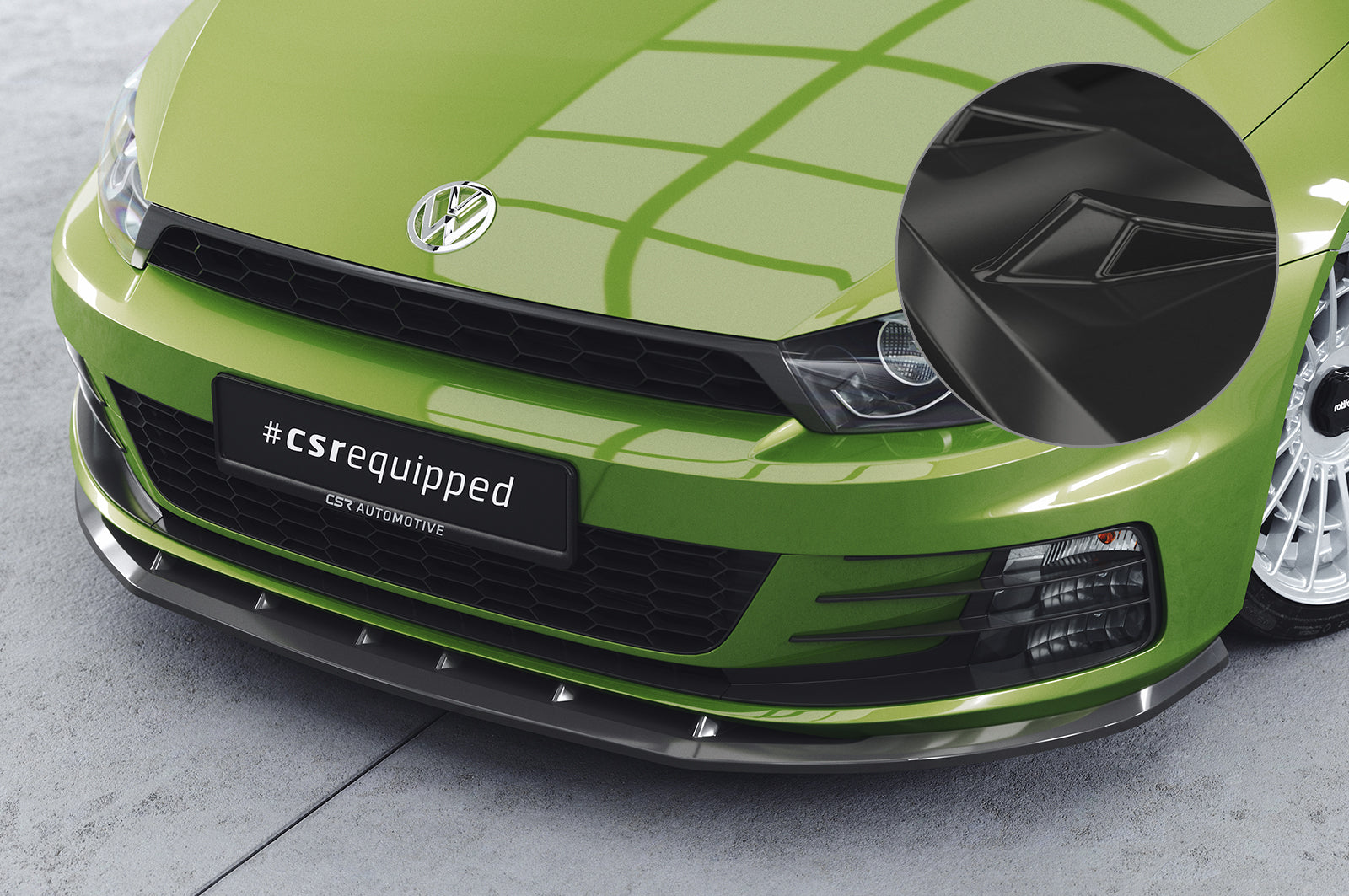 VW Scirocco III R-Line Front Splitter CSL386-G