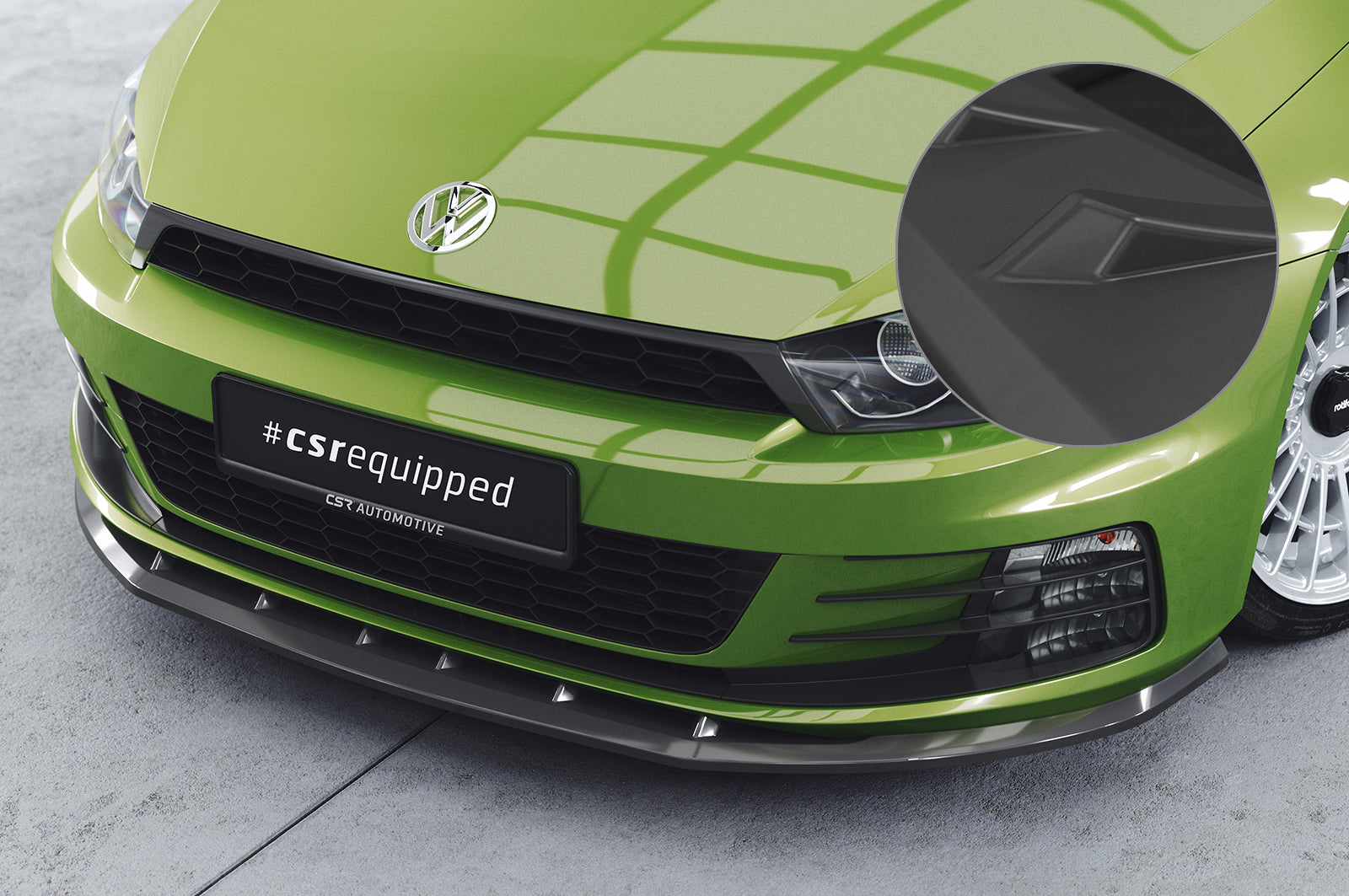 VW Scirocco III R-Line Front Splitter CSL386-G