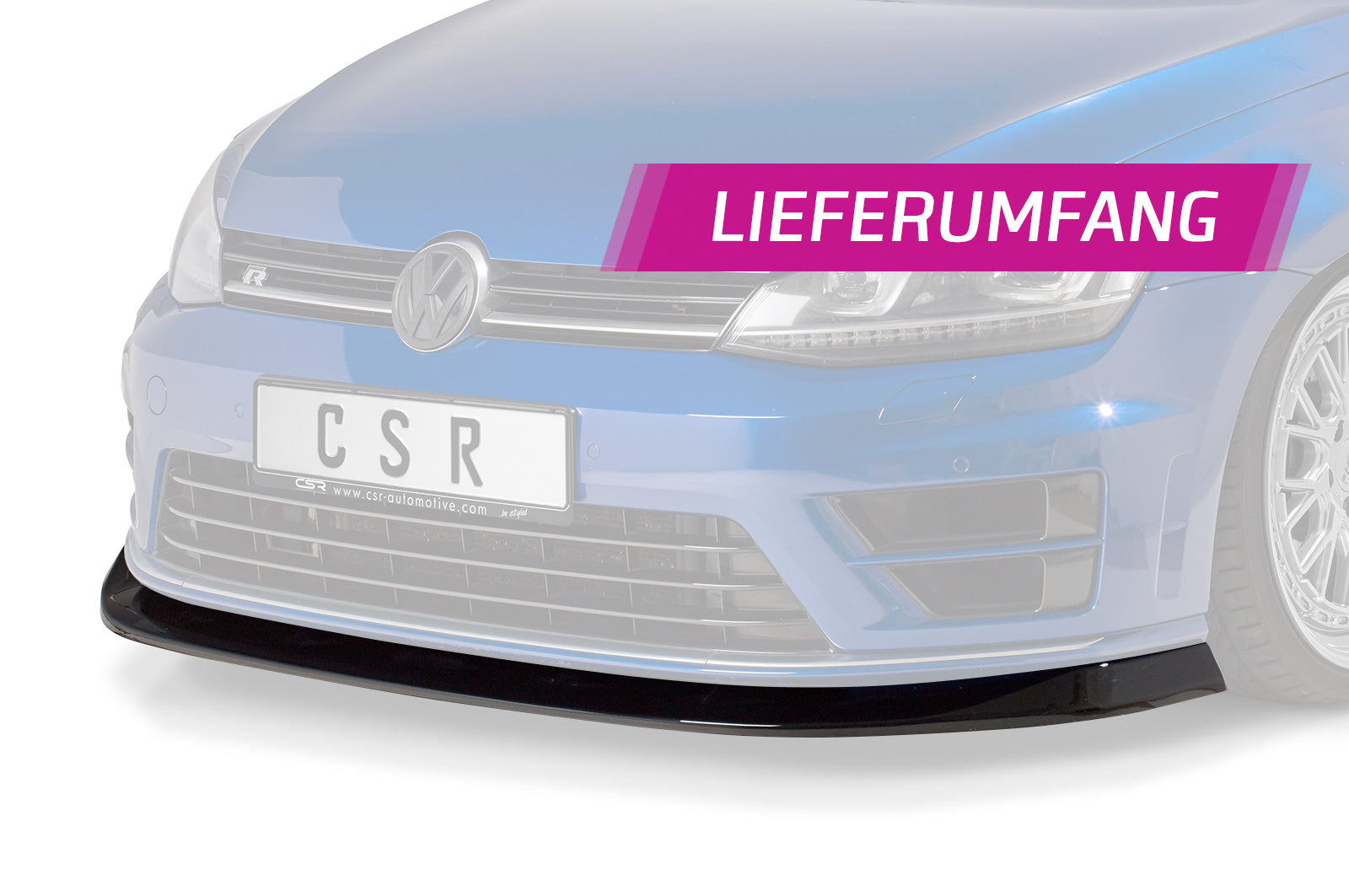 VW Golf 7 R Front Splitter CSL395-G
