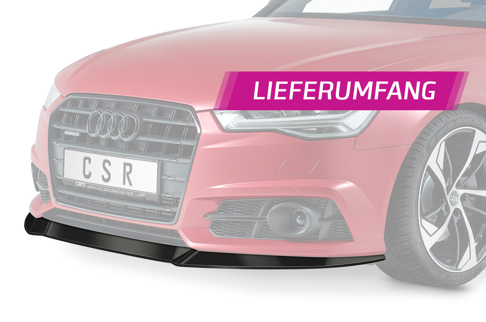 Audi A6 C7 S-Line/S6 C7 Front Splitter CSL410-G