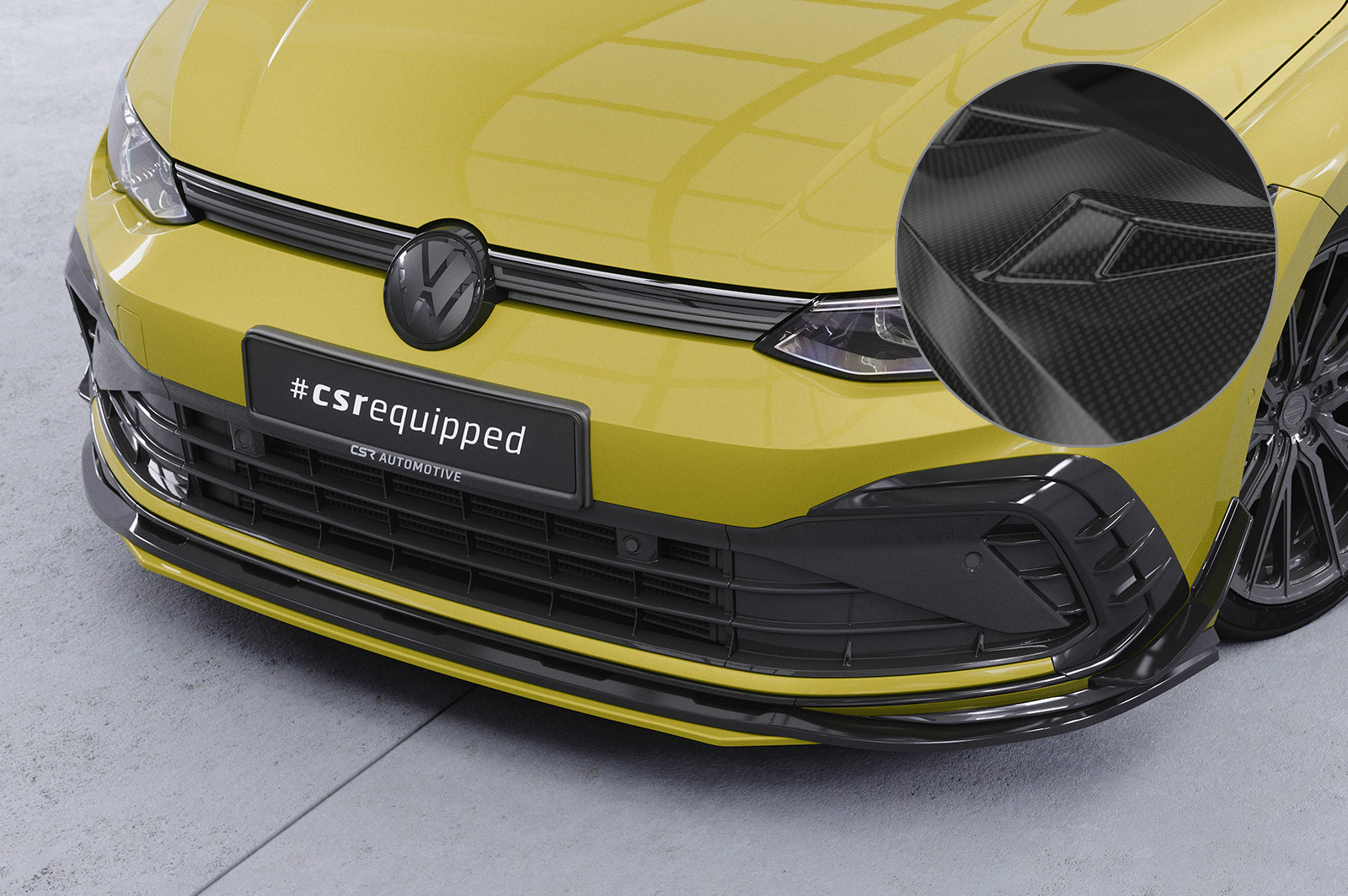VW Golf 8 GTI/GTD/GTE/R-Line Front Splitter CSL429-G