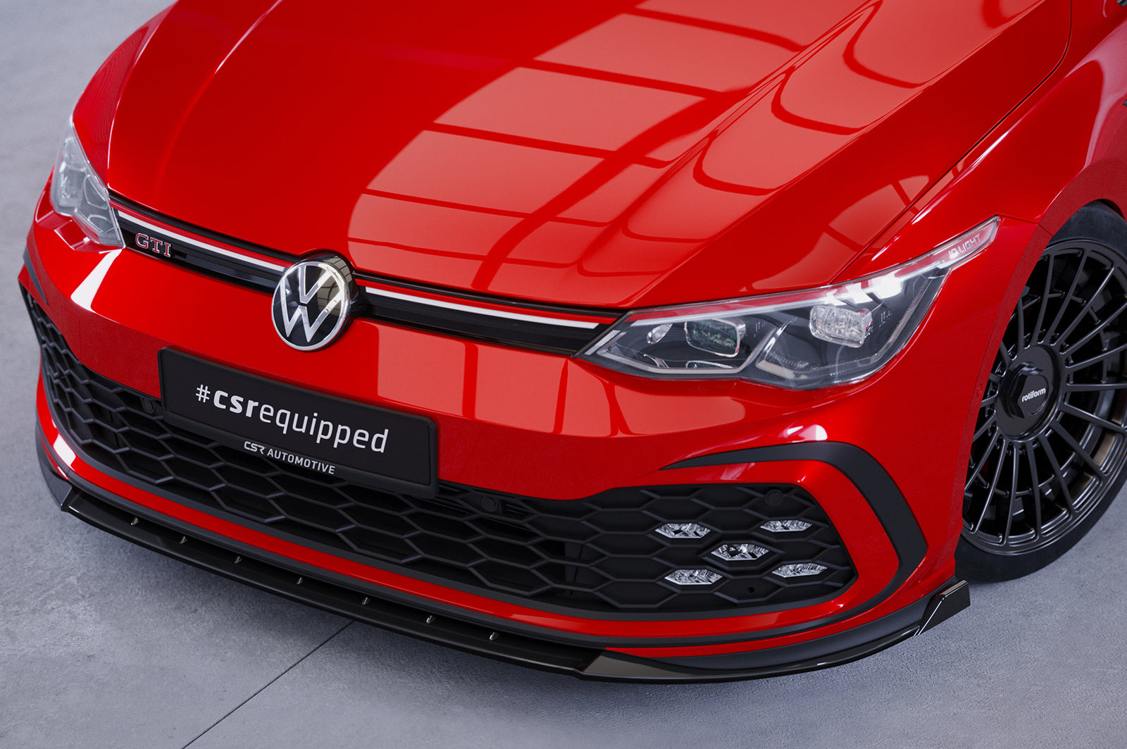 VW Golf 8 GTI/GTD/GTE/R-Line Front Splitter CSL466-G