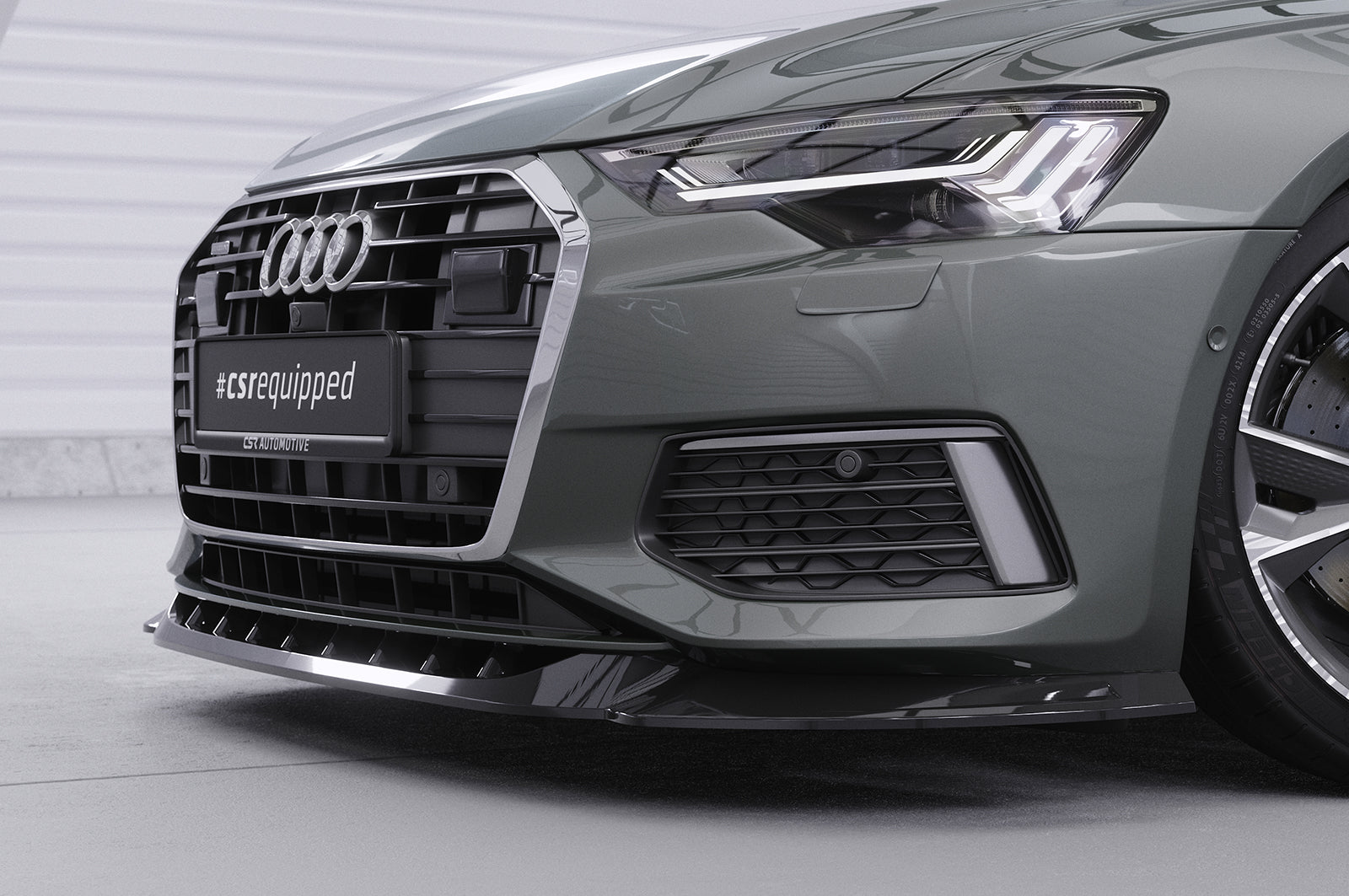Audi A6 C8 Front Splitter CSL543-G