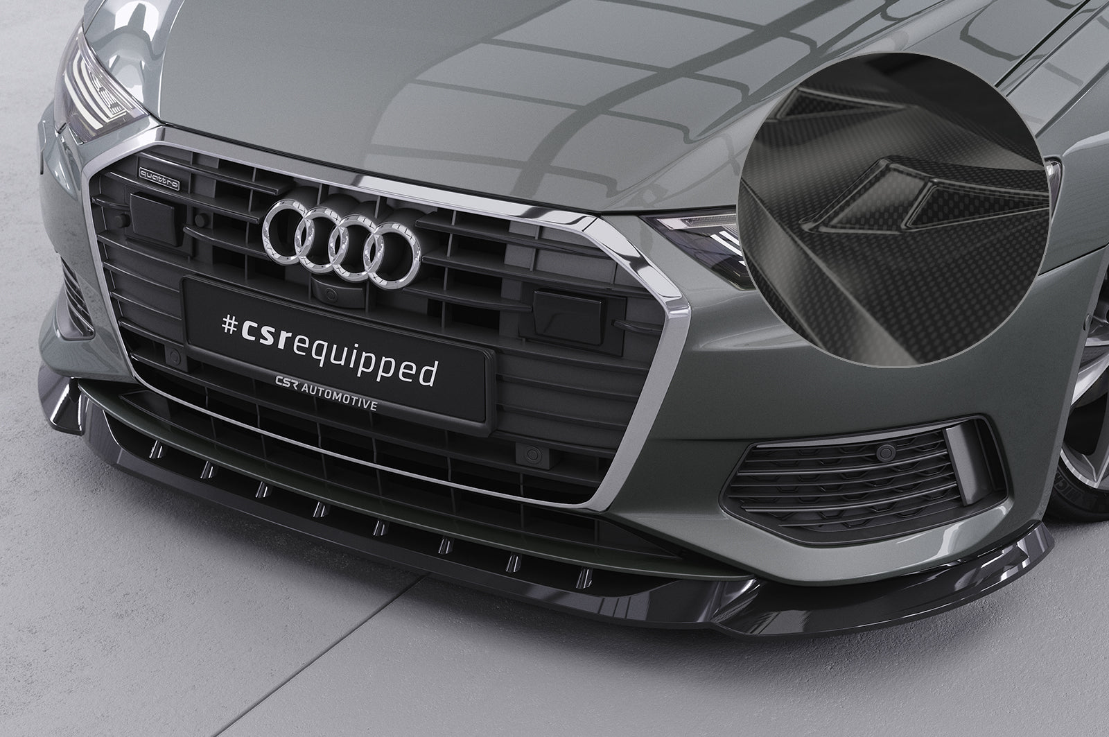 Audi A6 C8 Front Splitter CSL543-G