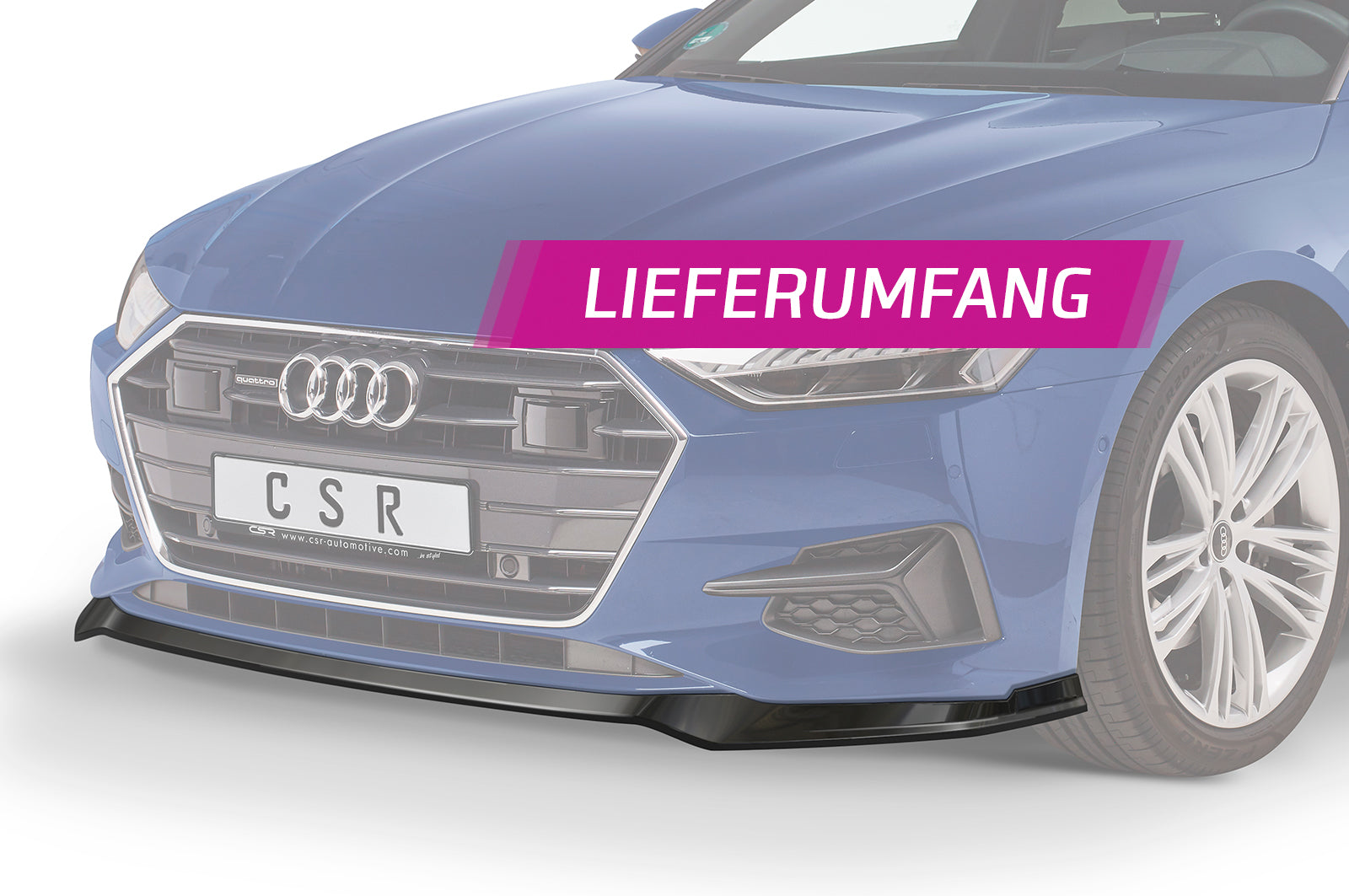 Audi A7 C8 Front Splitter CSL563-G